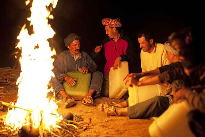 Desert tour Sahara Camp night
